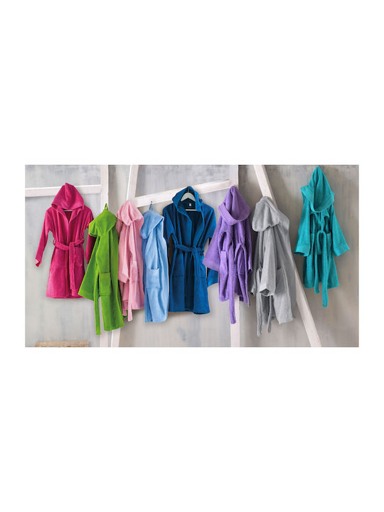 Rythmos Παιδικό Μπουρνούζι Twist Fuchsia 104-101-26-002 mit Kapuze