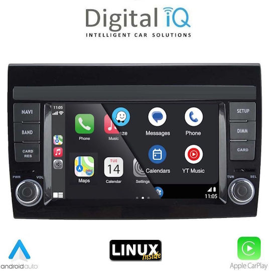 Digital IQ Sistem Audio Auto pentru Fiat Bravo 2007-2019 (Bluetooth/USB/Wi-Fi/GPS) cu Ecran Tactil 7"