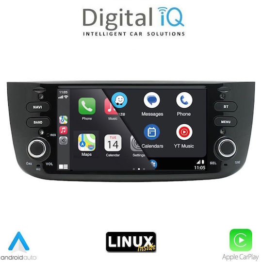 Digital IQ Car Audio System for Fiat Grande Punto Bluetooth USB WiFi GPS with 7" Touch Screen