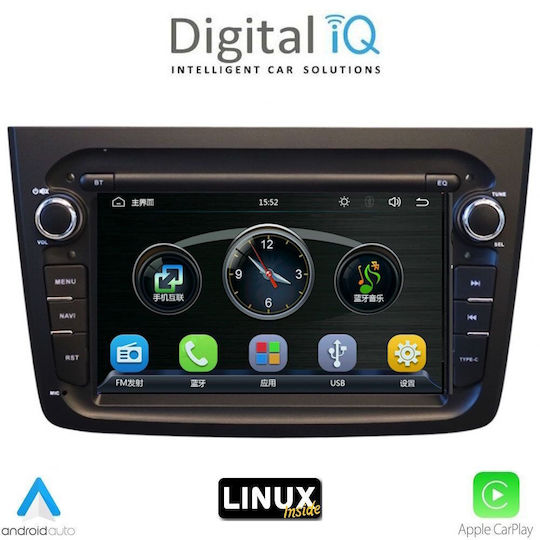 Digital IQ Car Audio System for Alfa Romeo Mito 2008-2018 (Bluetooth/USB/WiFi/GPS) with 7" Touch Screen