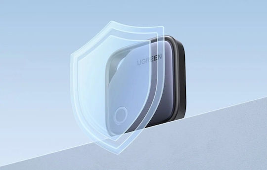 Ugreen CM916 Bluetooth Tracker Kompatibel mit Apple Find My & Google Find Hub Graue Wiederaufladbare