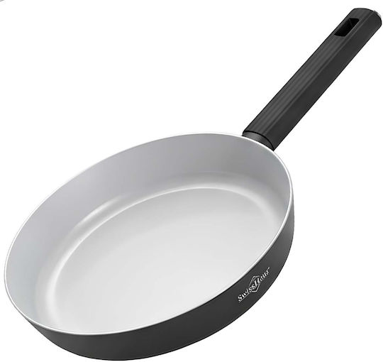 Swiss Haus 24cm Frying Pan Ergonomic Insulated Textured Handle Black