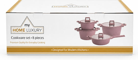 My Home Luxury Set de vase de gătit din aluminiu turnat 8 piese