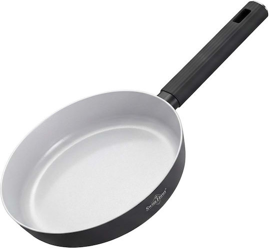 Swiss Haus 20cm Frying Pan Ergonomic Insulated Textured Handle Black