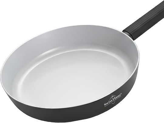 Swiss Haus 32cm Frying Pan Ergonomic Insulated Textured Handle Black