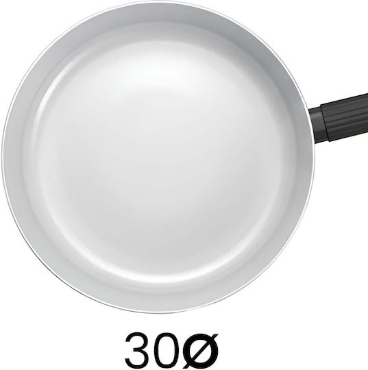 Swiss Haus 30cm Frying Pan Ergonomic Insulated Textured Handle Black