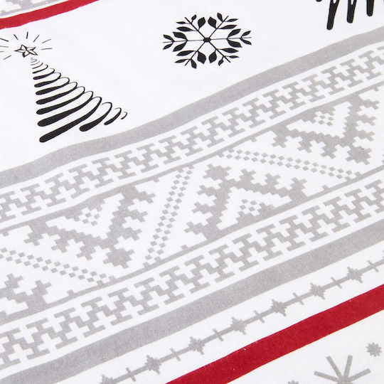 Darymex Christmas Trees Duvet Cover Set Cotton 180x200cm Semi-Double with Pillowcase Grey
