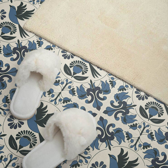 Vinyl Tile Set Kitchen Motif Bird Flower Pattern 20x20x20 Cm