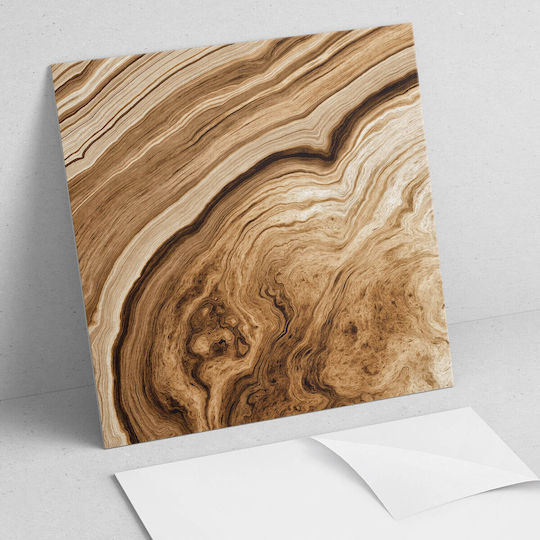 Set Vinyl Kacheln Bedruckung Natürliche Holzdesigns 4x50x50 Stück