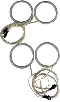 Car Angel Eyes Rings 12V Ford Focus 2004-2008 White Color 4pcs