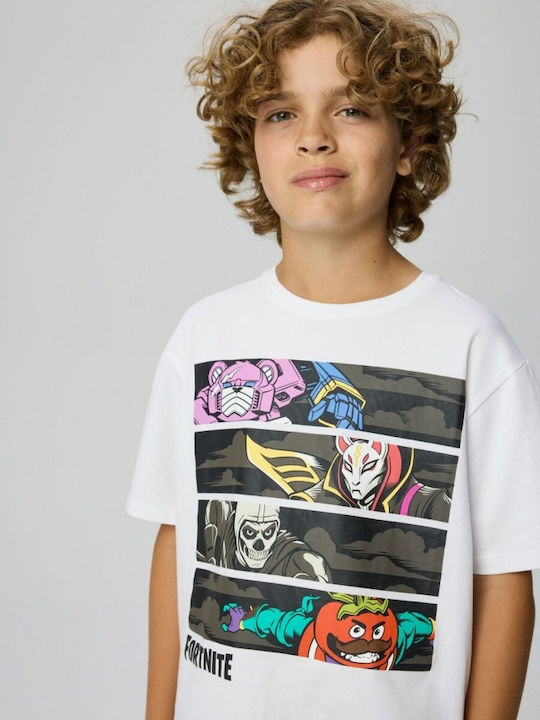 Παιδικό T-shirt Λευκο Fortnite