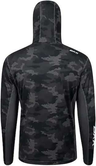Μπλούζα Ψαρέματος Bkk Hooded Long Sleeve Performance Tuna