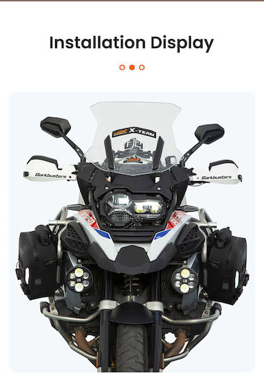 Loboo Wanderer Crash Bar Tasche für Schienen Motorrad-Weichgepäck Schwarz Farbe