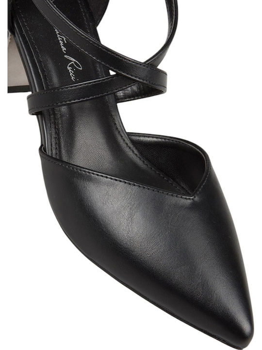 Heels with Strap Black