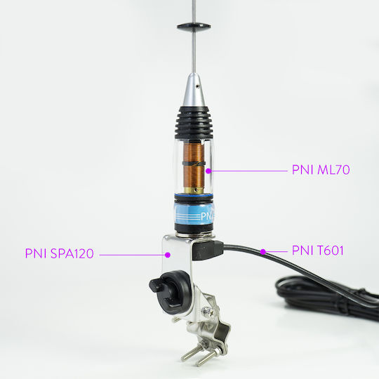 Pni Ml70 Κεραία Cb Αυτοκινήτου 70cm 26-30 Mhz 200w Pl Ø16mm Χωρίς Καλώδιο