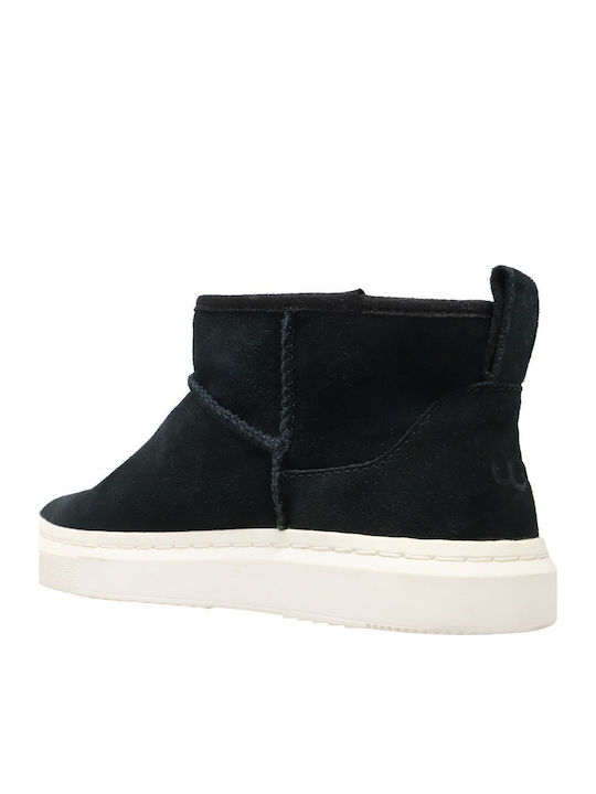 Ugg Leder Stiefeletten Damen Schwarz