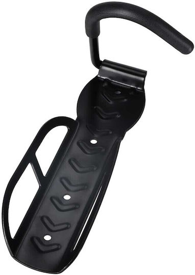 Suport de bicicletă metalic pliabil pentru montaj pe perete culoare neagră