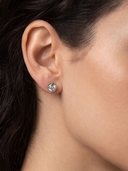 Grekas Silver Stud Earrings with Stones Grekas Silver Stud Earrings with Stones