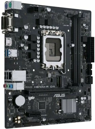 Asus Prime H610M-R Motherboard Micro ATX με Intel 1700 Socket 90MB1GL0-M0ECY0