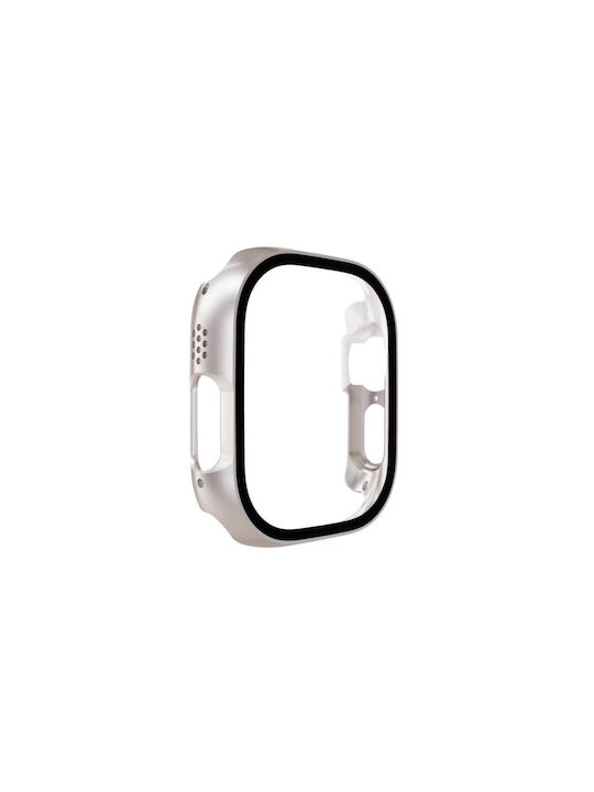 Пластмасов калъф в сребрист цвят за Apple Watch Ultra 49 мм