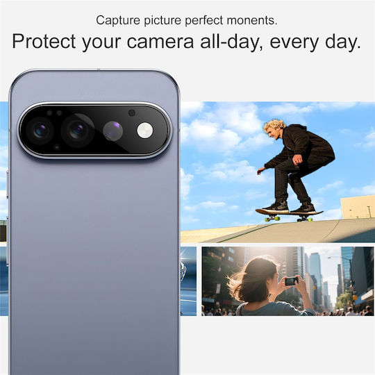 Techsuit Handy-Kameraschutz Gehärtetes Glas Schwarz für das Google Pixel 11 Pro