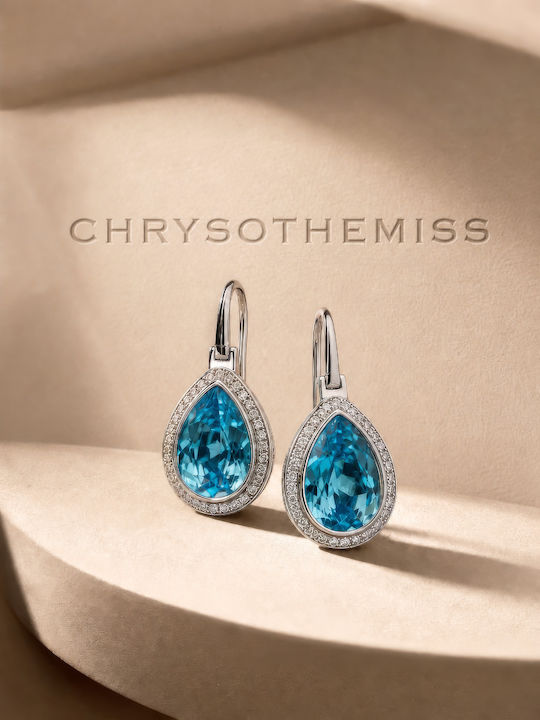 Chrysothemiss Frozen Blue Earrings