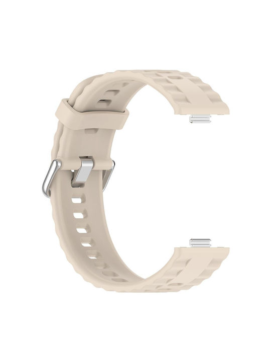 Huawei Watch Fit4 Pro Fit4 Fit3 Xdfind Silver Buckle Monochrome Watch Strap Silicone White Ivory Huawei Watch Fit4 Pro Fit4 Fit3 Xdfind Silver Buckle Monochrome Watch Strap Silicone White Ivory