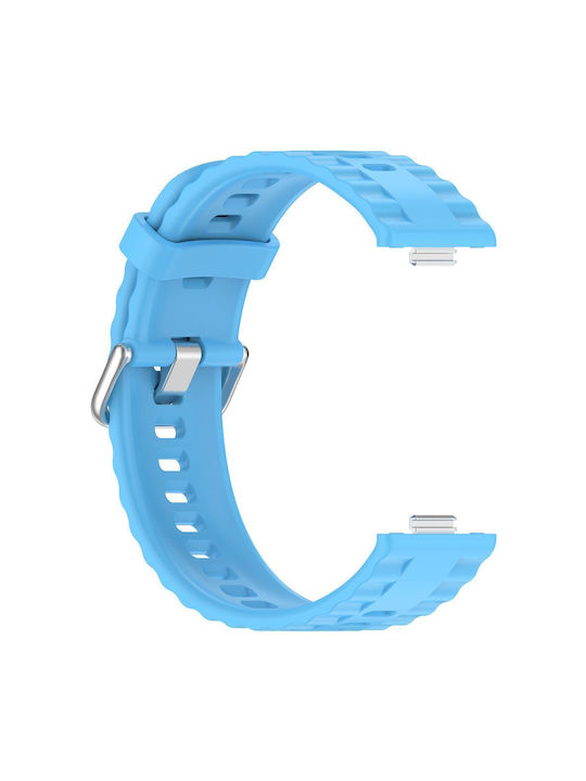 Huawei Watch Fit4 Pro Fit4 Fit3 Xdfind Silver Buckle Monochrome Watch Strap Silicone Blue Huawei Watch Fit4 Pro Fit4 Fit3 Xdfind Silver Buckle Monochrome Watch Strap Silicone Blue