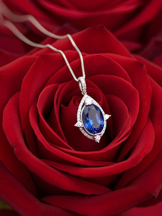 Chrysothemiss Κολιέ Sapphire Gaze