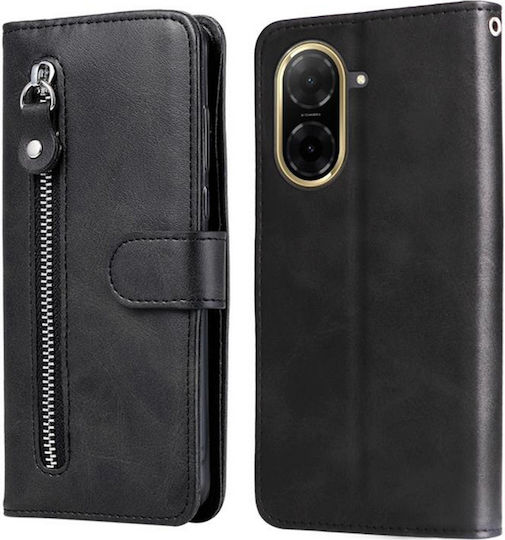 Tel1 Xiaomi Redmi A5 4g Модерен Калъф Книга С Цип Черен Калъф за Мобилни Телефони