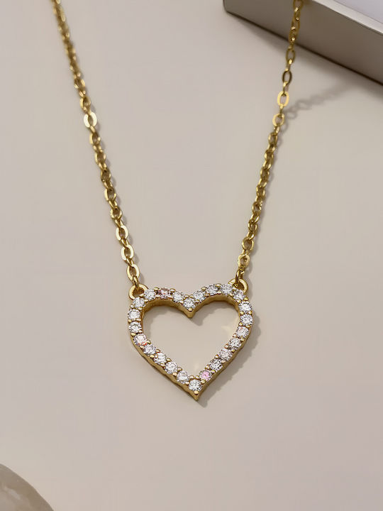 Chrysothemiss Κολιέ Golden Heart Glow