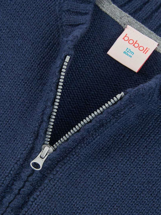 Kinder-Strickjacke Dunkelblau