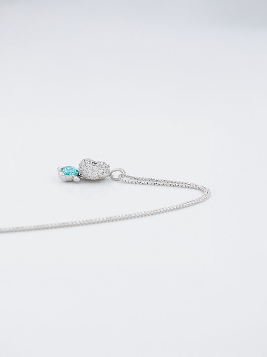 Chrysothemiss Κολιέ Crystal Bear