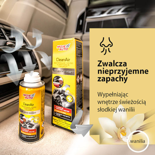 Освежител за въздух Cleanair Vanilla за вентилационни отвори на климатик 150ml 19-599 My Car