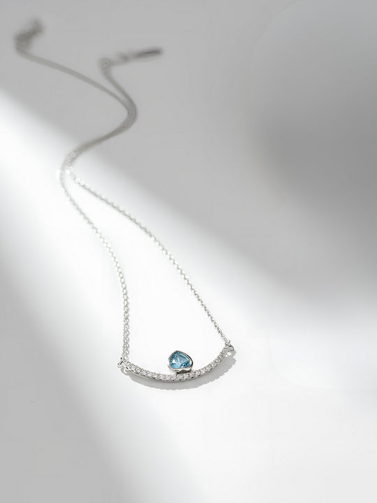 Chrysothemiss Κολιέ Blue Drop