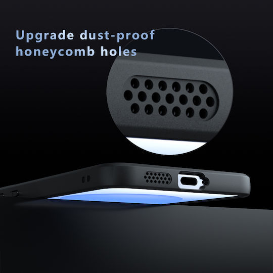 Techsuit Purefrost Umschlag Rückseite Silikon Schwarz (Galaxy S26 FE)