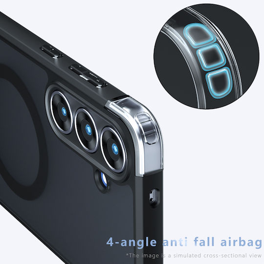 Techsuit Purefrost Umschlag Rückseite Silikon Schwarz (Galaxy S26 FE)