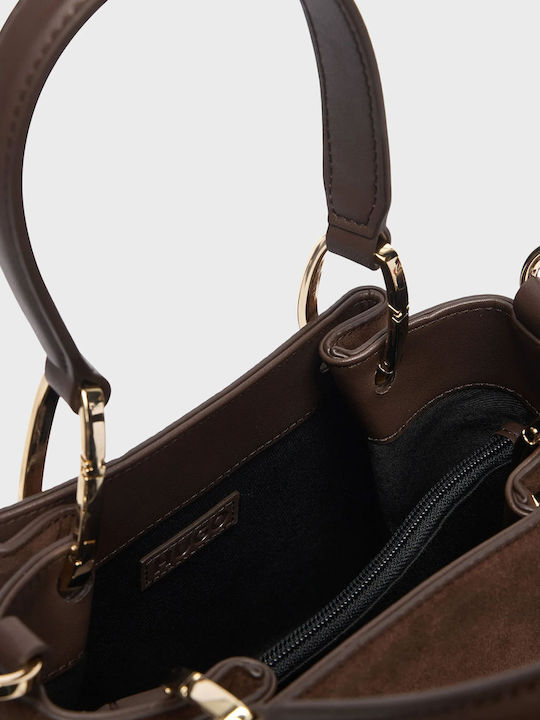 Women's Tote Bag Suede Brown