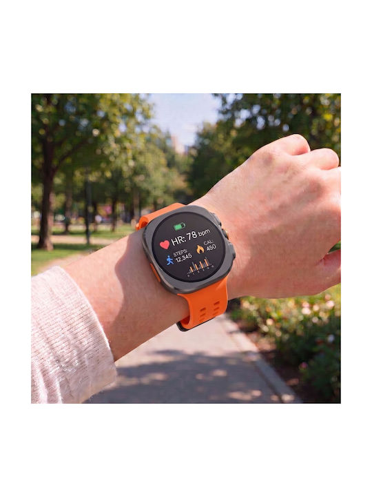 Tech-Protect Tragbare Bänder Silikon Orange Für Galaxy Watch Ultra