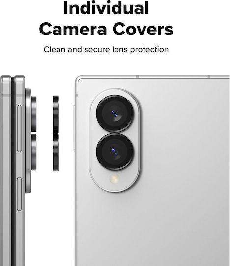 Ringke Protecție Cadru Cameră Sticlă Temperată Neagră pentru Galaxy Z Fold8