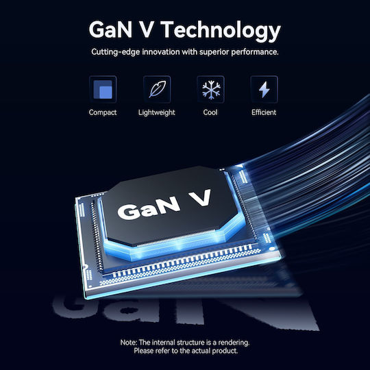 Vention Wireless GaN Charger With USB-A Port And 2 USB-C Ports 65W Power Delivery Gray