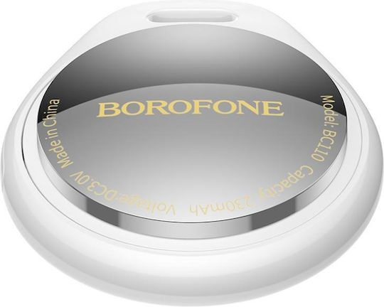 Borofone BC110 Apple Find My & Google Find Hub Weiß