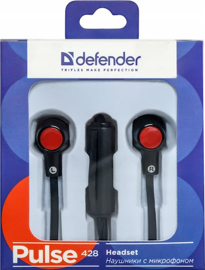 Defender Pulse 428 In-ear Handsfree με Βύσμα 3.5mm Μαύρο