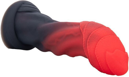 Power Monsters Infernal Goliath Bicolor Fantasy Dildo With Suction Cup Red