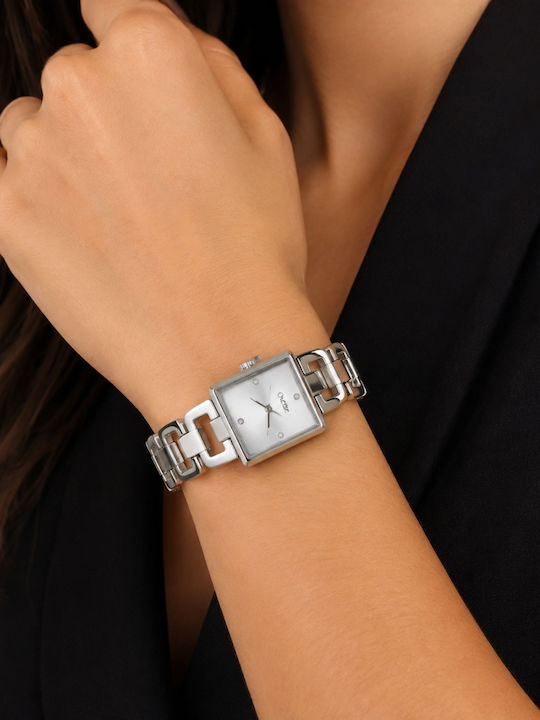 Oxette Women’s Battery Watch with Silver Metal Bracelet Oxette Women’s Battery Watch with Silver Metal Bracelet
