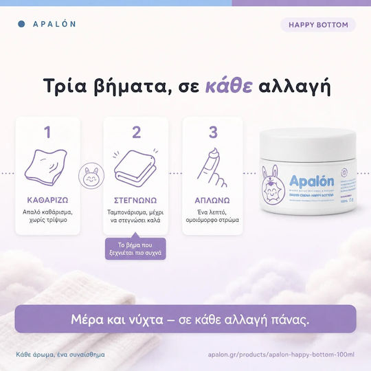 Happy Bottom Creme für Baby-Heilsalben 16% Zink 100ml