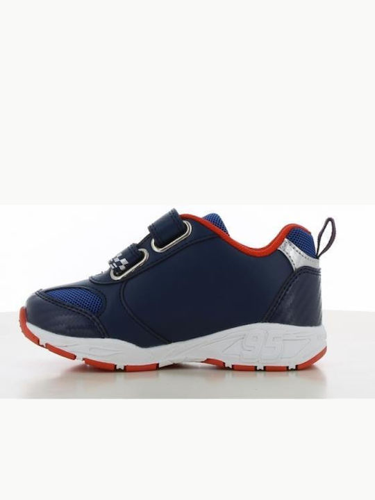 Kids Sneakers with Hoop & Loop Closure & with Lights Red