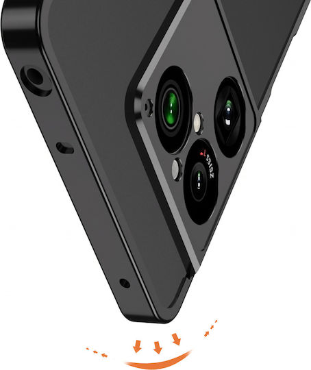Avizar Metall Stoßstange Hülle Sony Xperia 1 Viii Kamera Schutz Schwarz