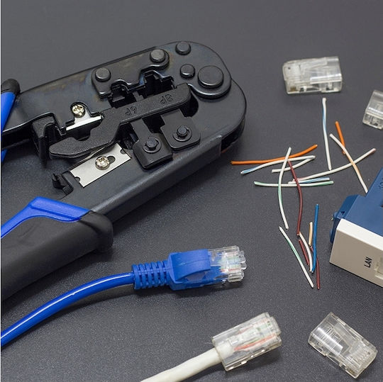 Qoltec Директно Свързване На Мед Кат.6 (Gigabit) Мрежов Кабел Ethernet 50м Сив