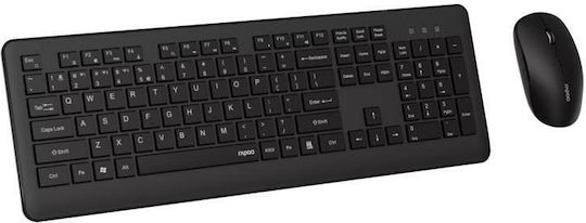 Rapoo 8310M Fără fir Bluetooth Set tastatură și mouse Engleză US Gri